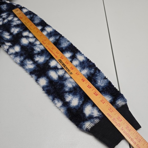 Outerknown Hoodie Mens Medium Blue Tie‎ Dye Fleece Pullover Kangaroo Pocket - Picture 11 of 13